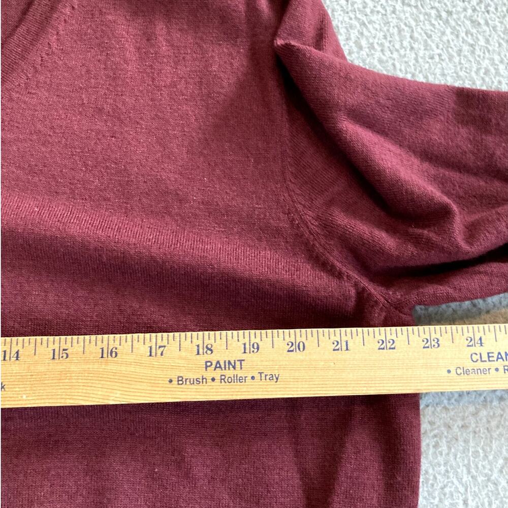 BROOKS BROTHERS Merino Wool Sweater Mens Large Brick Red Quiet Luxury Classic - Picture 5 of 11